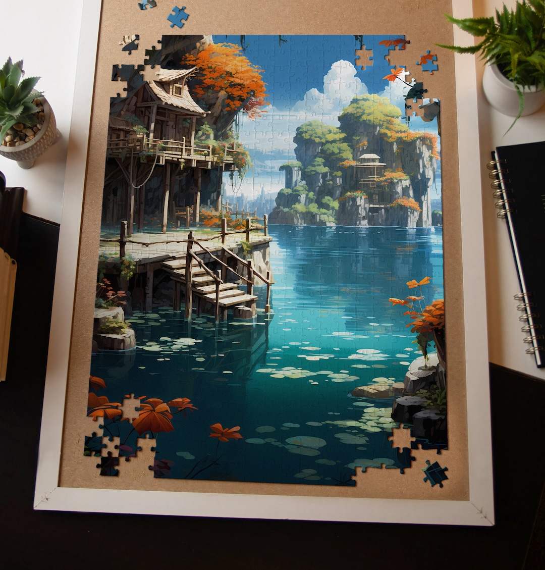 Tropical Jigsaw Puzzles Adults Kids 1000 Pieces Calming Ocean Fun