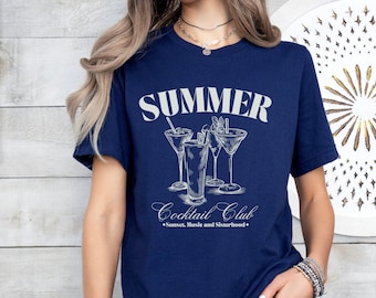 Summer Cocktail Club-T-shirt: Margarita Bachelorette Party-T-shirt