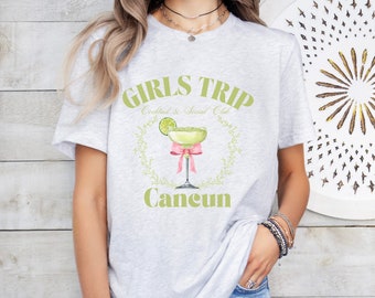 Cancun Girls Trip-T-shirt: bijpassend groepsvakantie-T-shirt