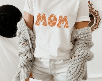 Leopard Print Mom T-Shirt: Mama Shirt, New Mom Gift