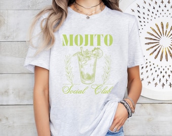 T-shirt Mojito Social Club: T-shirt zomercocktail