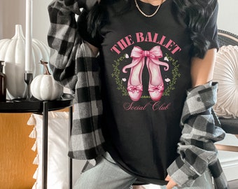 ballet graphic tee, vintage wash balletcore tshirt, in my ballet era, trendy coquette tee, pointe dancer gift,  Dance Pageant Ballet Shirt