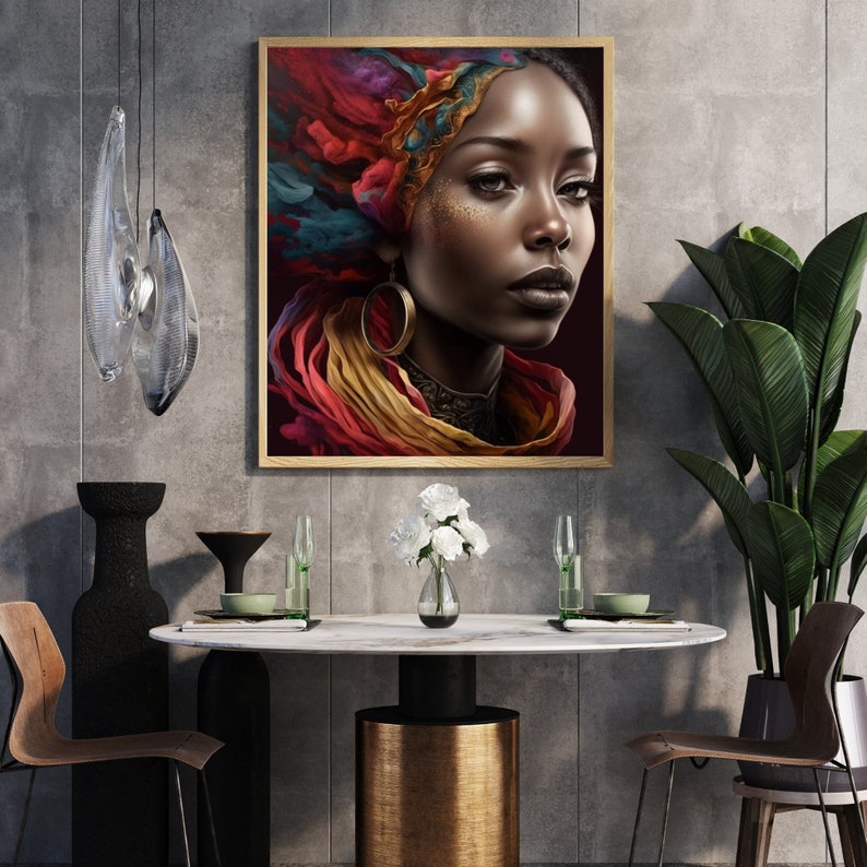 Colorful Imagination Abstract Digital Art Prints Black Art Etsy