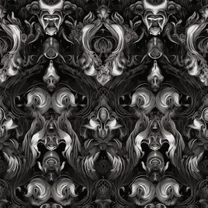 Detailliertes Gothic Tapetenmuster
