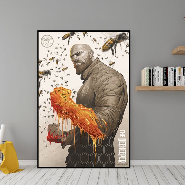 The Beekeeper Poster - Jason Statham High Quality Canvas Wall Art - Room Decor - The Beekeeper Classic Movie Poster for Gift