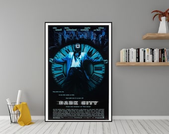 Dark City Movie Poster - High Quality Canvas Wall Art  - Dark City (1998) Classic Movie Poster Print for Gift