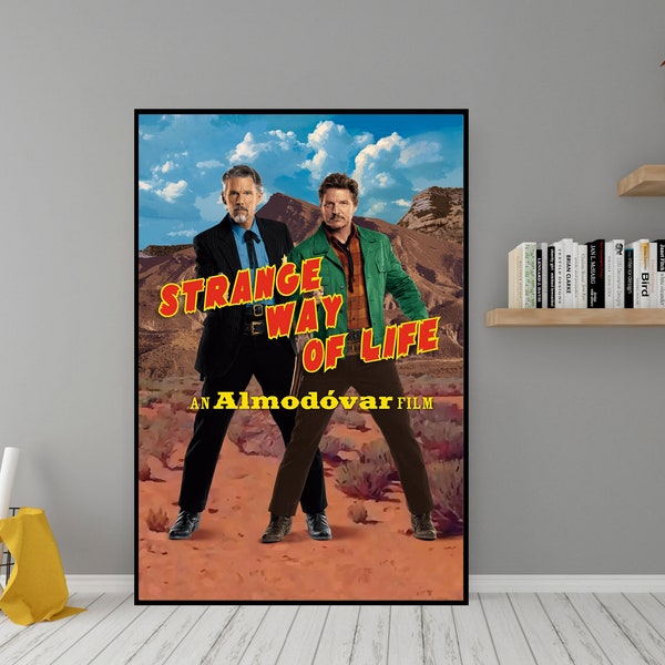 Affiche de film Strange Way of Life - Art mural en toile de haute qualité - Décoration de chambre - Poster Strange Way of Life (2023)