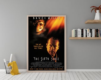 The Sixth Sense Movie Poster - High Quality Canvas Wall Art  - Room Decor - The Sixth Sense Vintage Poster for Gift