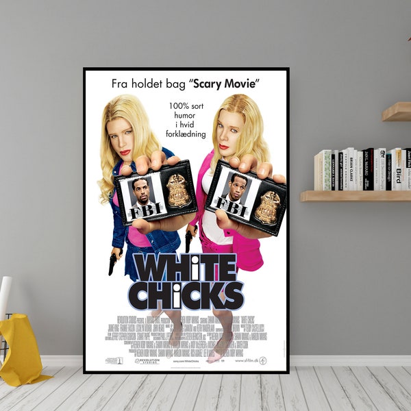 White Chicks Movie Poster - Hochwertige Leinwand Wandkunst - Wohnzimmer Dekor - White Chicks Poster Print für Geschenk