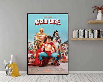 Nacho Libre  Movie Poster - High Quality Canvas Wall Art - Room Decor - Nacho Libre (2006) Poster for Gift