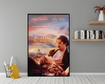 Póster de la película Antes del amanecer - Arte de pared de lienzo de alta calidad - Decoración de la habitación - Impresión del póster antes del amanecer para regalo