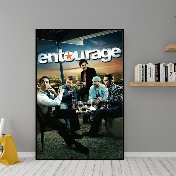 Entourage Movie Poster - High Quality Canvas Wall Art - Room Decor - Entourage (2004) Classic Movie Poster for Gift