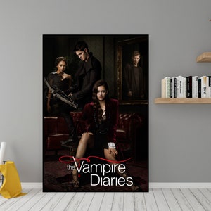 Affiche de la série télévisée The Vampire Diaries Art mural en toile de qualité Poster de film classique à offrir en cadeau Art mural d