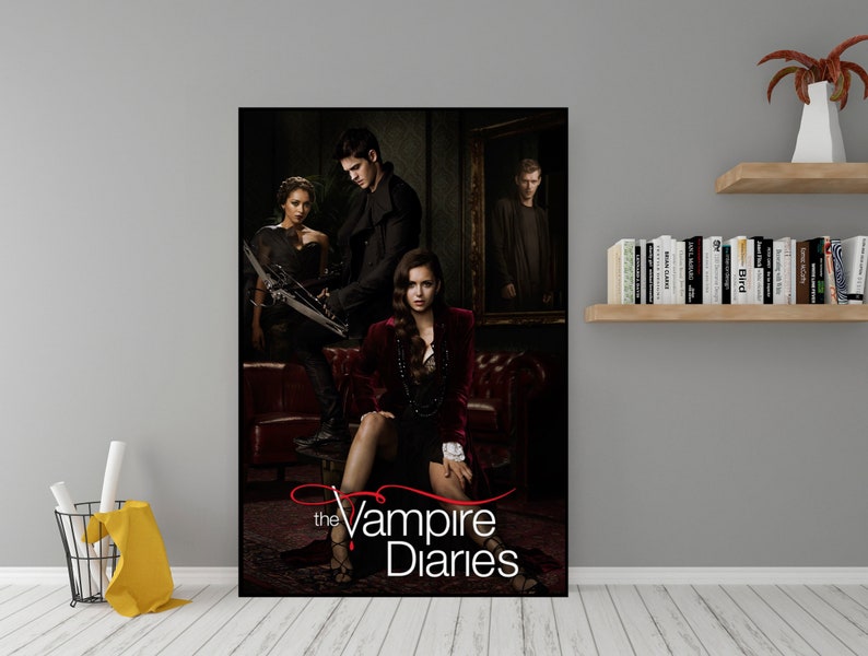 Affiche de la série télévisée The Vampire Diaries Art mural en toile de qualité Poster de film classique à offrir en cadeau Art mural d
