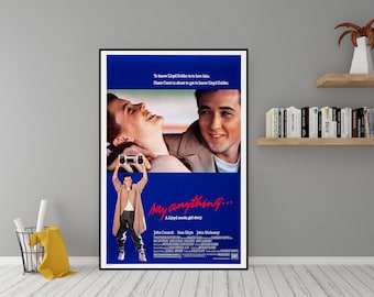 Say Anything... Movie Poster - High Quality Canvas Wall Art - Room Decor - Say Anything... (1989) Poster for Gift