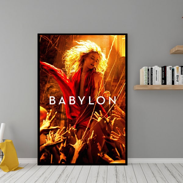 Babylon Movie Poster - High Quality Canvas Wall Art - Room Decor - Babylon Poster for Gift