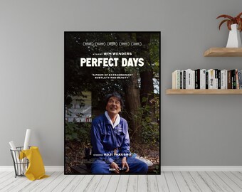Perfect Days Film Poster - Hochwertige Leinwand Wand Kunst - Zimmer Dekor - Perfect Days (2023) Poster für Geschenk