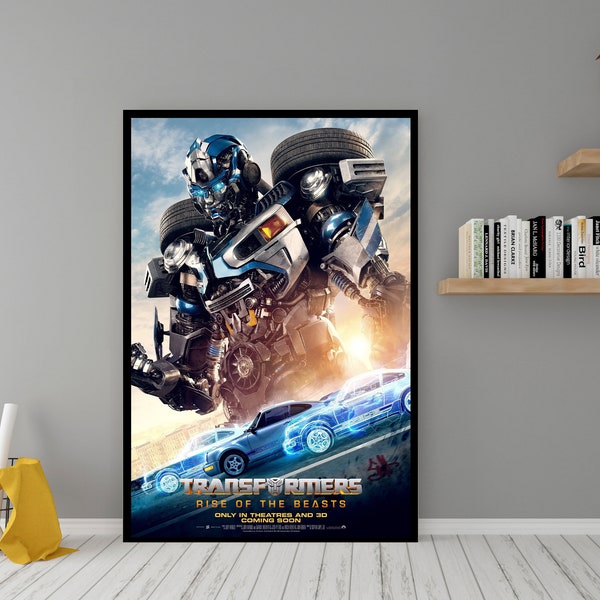 Transformatoren: Aufstieg der Bestien Film Poster - Hochwertige Leinwand Wand Kunst - Zimmer Dekor - 2023 Transformatoren Film Mirage Poster als Geschenk