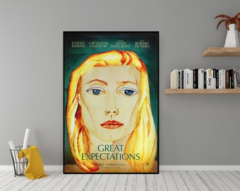 Poster Great Expectations - Art mural en toile de haute qualité - Décoration de chambre - Poster de film classique Great Expectations (1998) à offrir