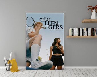 Poster du film Challengers - Art mural en toile de haute qualité - Décoration de chambre - Poster Challengers Zendaya 2024 à offrir