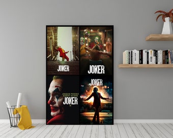Affiche du film Joker 2019 - Art mural en toile de haute qualité - Poster Joker pour cadeau