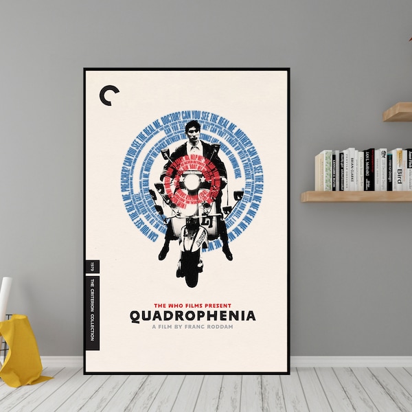 Quadrophenia Movie Poster - High Quality Canvas Wall Art  - Room Decor - Quadrophenia (1979) Poster Print for Gift