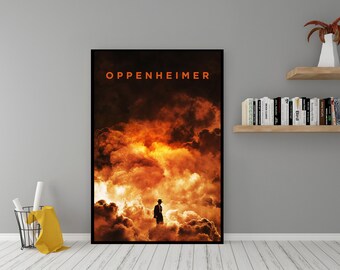 Oppenheimer Movie Poster - High Quality Canvas Wall Art - Room Decor - Oppenheimer 2023 Movie Poster for Gift