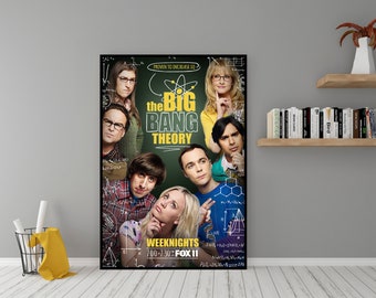 The Big Bang Theory TV Series Poster - High Quality Canvas Wall Art  - Room Decor - The Big Bang Theory  Poster for Gift