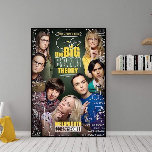 The Big Bang Theory TV Serie Poster - Hochwertige Leinwand Wand Kunst - Zimmer Dekor - The Big Bang Theory Poster für Geschenk