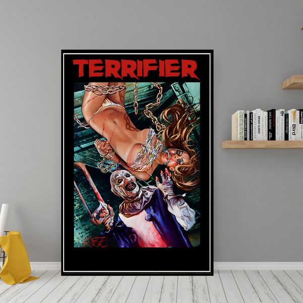 Terrifier Movie Poster - High Quality Canvas Wall Art - Room Decor - Terrifier 1 Horror Movie Poster for Gift