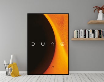 Dune Film Poster - Hochwertige Leinwand Wand Kunst - Zimmer Dekor - Dune Part One (2021) Poster für Geschenk, Timothée Chalamet Filmplakat