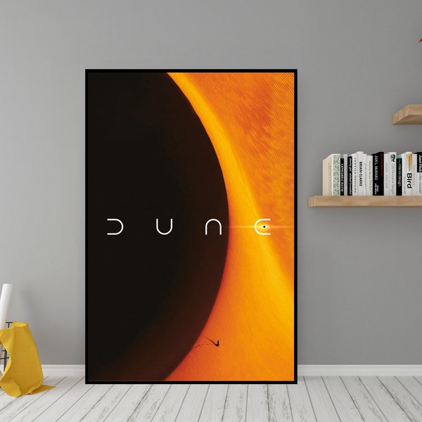 Dune Film Poster - Hochwertige Leinwand Wand Kunst - Zimmer Dekor - Dune Part One (2021) Poster für Geschenk, Timothée Chalamet Filmplakat