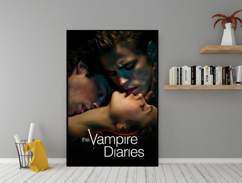 Affiche de la série télévisée The Vampire Diaries Art mural en toile de qualité Poster de film classique à offrir en cadeau Art mural a