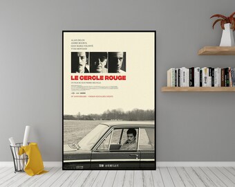 Le Cercle Rouge Movie Poster - High Quality Canvas Wall Art - Room Decor - Le Cercle Rouge Poster for Gift