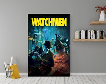 Affiche de film Watchmen (2009) - oeuvre d'art murale en toile de haute qualité - décoration de chambre - affiche de film classique Watchmen à offrir