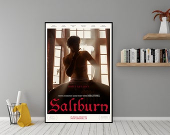 Saltburn Movie Poster - High Quality Canvas Wall Art - Room Decor - Saltburn (2023) Poster for Gift