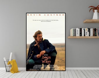 Dances with Wolves Movie Poster - High Quality Canvas Wall Art - Room Decor - Dances with Wolves (1990) Poster for Gift