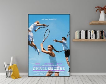 CHALLENGERS (2024) Film Poster - Hochwertige Leinwand Wand Kunst - Raumdekor - Challengers Geschenk - Zendaya - Luca Guadagnino