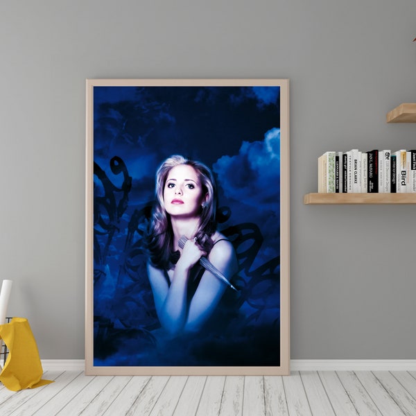 Buffy the Vampire Slayer Movie Poster - High Quality Canvas Wall Art  - Room Decor - Buffy the Vampire Slayer Poster Print for Gift