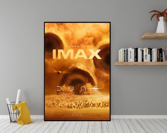 Poster du film Dune Part Two - Art mural en toile de haute qualité - Décoration de chambre - Poster Dune Part Two (2024)