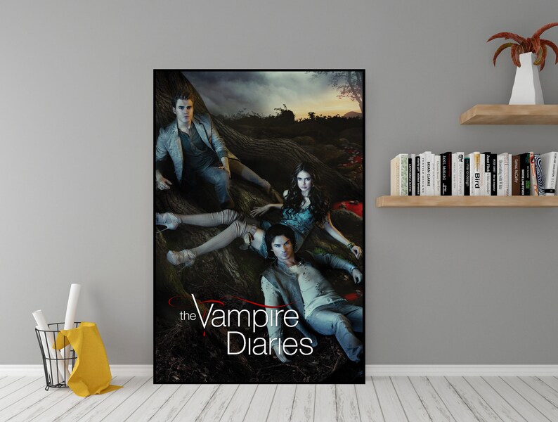 Affiche de la série télévisée The Vampire Diaries Art mural en toile de qualité Poster de film classique à offrir en cadeau Art mural g