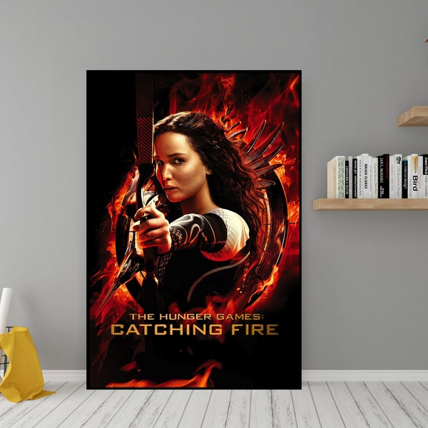 The Hunger Games Catching Fire Movie Poster - High Quality Canvas Wall Art - Room Decor - The Hunger Games Movie Poster for Gift