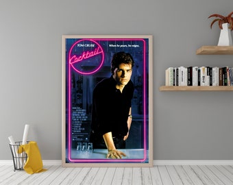 Cocktail (1988) Movie Poster - High Quality Canvas Wall Art  - Room Decor - Cocktail Activity Poster for Gift