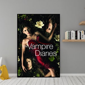 Affiche de la série télévisée The Vampire Diaries Art mural en toile de qualité Poster de film classique à offrir en cadeau Art mural e