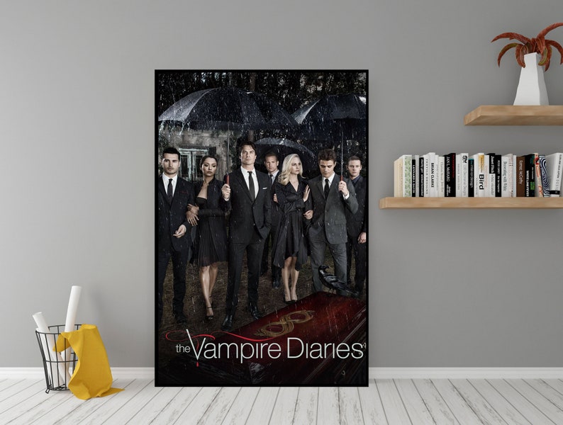 Affiche de la série télévisée The Vampire Diaries Art mural en toile de qualité Poster de film classique à offrir en cadeau Art mural c