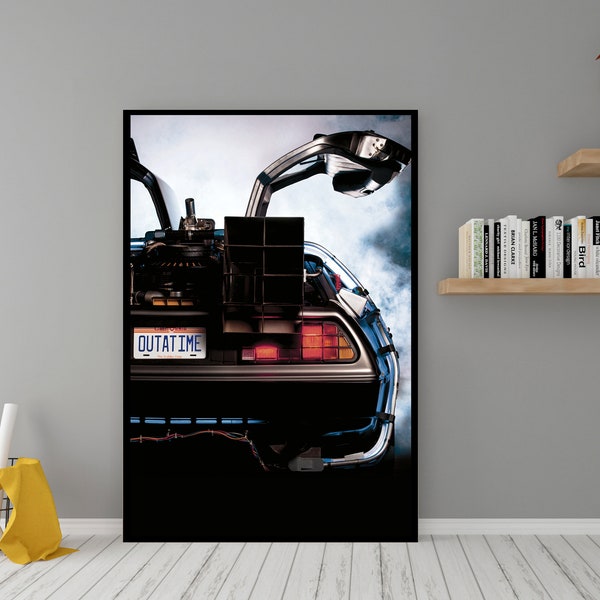 Back to the Future Movie Poster - Quality Canvas Wall Art - Classic Movie Poster