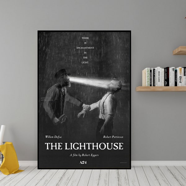 Affiche de film Le phare - Art mural en toile de haute qualité - Décoration de chambre - Impression d'affiche classique Le phare pour cadeau