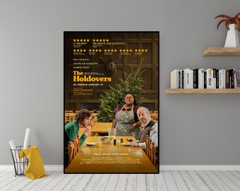 The Holdovers Movie Poster - High Quality Canvas Wall Art - Room Decor - The Holdovers (2023) Poster for Gift