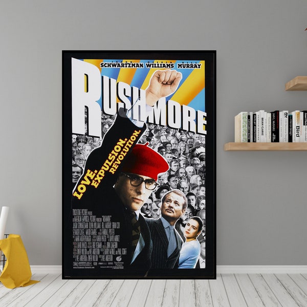 Rushmore Movie Poster - High Quality Canvas Wall Art - Room Decor - Rushmore (1998) Movie Poster for Gift