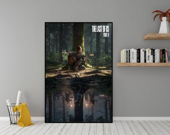 Poster The Last of Us - Art mural en toile de haute qualité - Poster du jeu classique The Last of Us à imprimer en cadeau